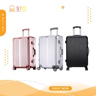 STO 22 Inch Colorful Plain Design Travel Luggage ABS Resistant Material High Quality burglar-proof chain Password Lo
