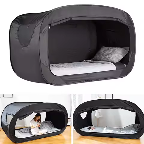 Camping Bed Tent Outdoor Folding Privacy Bed Tent Camping Fully Enclosed Shading Bed Tent for Kids a
