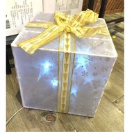 庫存出清～Hola 10吋星昇LED禮物盒造型擺飾燈/Led禮物造型聖誕燈/聖誕裝飾燈