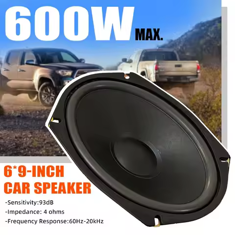 600W Car Speaker 4-Way Universal 6X9 Inch Automotive Audio Music Stereo Bass Subwoofer Magnetic Car