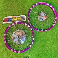 SET RIM ALLOY 3calit  EGO , NOUVO S, AVANTAZ, SOLARIZ, EGO LC SIZE RIM 17 x 1.40 DEPAN BELAKANG SIAP