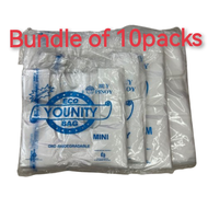 10pack OXO-Biodegradable Transparent Sando Bag With Biodegradable Mark Print Food Grade Thick and St