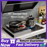 Stainless Steel Kitchen Stove Top Cover Gas Stove Protective Cover Bracket for Rice Cooker Induction Cooker