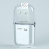 NooYoo ต่างหูสำหรับผิวแพ้ง่าย STERILIZED 14K WHITE GOLD 5 mm CZ Star