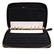 [Lapurer]Leather Budget Binder Cash Envelopes System Wallet Budget Planner for Cash Budgeting and Sa