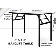 【JFW】3V BANQUET TABLE / TABLE FOLDABLE / RETAURANT TABLE / STUDY TABLE