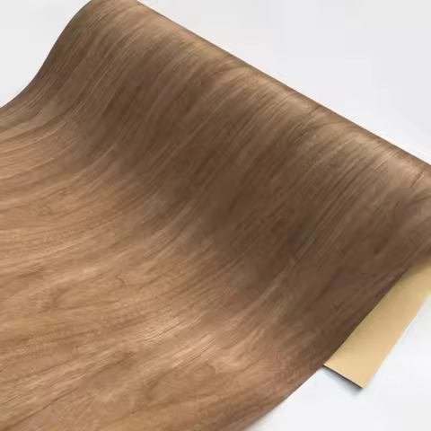 Natural Black Walnut Veneer Kraft Paper Composite Wood Veneer Violin Veneer L: 2.5metersx580x0.25mm 