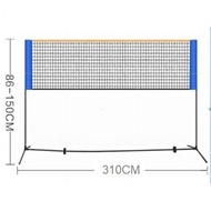 [In stock]Adjustable Bulu Tangkis Tennis Volleyball Sepak Takraw Easy Setup Sports Net With Stand Ra