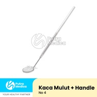 Mouth Mirror No. 4 + Handle Dental Mirror/ Dental Mouth Mirror