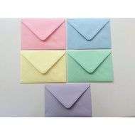 5 pcs Pastel Color Envelopes for THR Angpao Letters