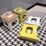 Foldable Cat Design Stool Portable Convenient Plastic Kids Chair Non Slip Stools Camping Kitchen Bedroom Chair Keru