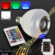Bluetooth Remote RGB Music Speaker Led Bulb Speaker Light/