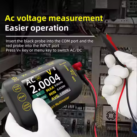 BSIDE S40 Smart Rechargeable Digital Multimeter True RMS 20000 Count 1000V DC AC Voltage Multimeter 