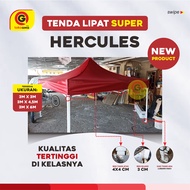 Tenda Lipat Hercules 3x3 3x4,5 3x6 Meter Tebal Besi 1,4 Kain Polyester 1080D Kualitas Tertinggi Tend