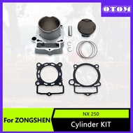 OTOM Motorcycle Engine Cylinder Kit for ZS NX250 ZS178MM-2 Cylinder Block Gasket Piston Ring Kit Off