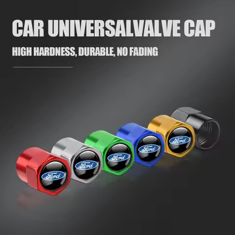 4Pcs Car Wheel Tire Valve Cap Stem Cover Auto Accessories For Ford Focus Mk2 MK3 MK7 MK4 Fiesta Rang