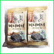 ▩ Kimnori Sambuja Korean Mini DoSiRak Gim Roasted Laver Seaweed 2gx10