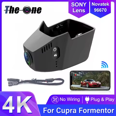 For Cupra Formentor 2021-2025 Front and Rear 4K Dash Cam for Car Camera Recorder Dashcam WIFI Car Dv