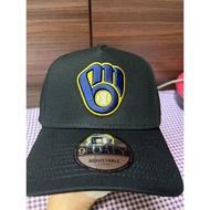 NE 940A Milwaukee Brewers Team Black Baseball Cap Adjustable snapback