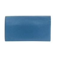 藍色牛皮 MC2 Fleming 二折長夾 □Q刻 【HERMES 愛馬仕】