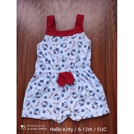 hello kitty romper for 6-12 months baby girl preloved thrifted from ukay bale