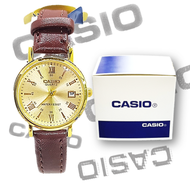 (มีวันที่)นาฬิกาข้อมือ casioสายหนัง ปัดทอง กันน้ำ นาฬิกาผู้หญิงและผู้ชาย นาฬิกาcasio นาฬิกาคาสิโอ้ผู้หญิง RC621