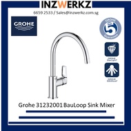 Grohe 31232001 BauLoop C-spout Kitchen Sink Mixer Tap