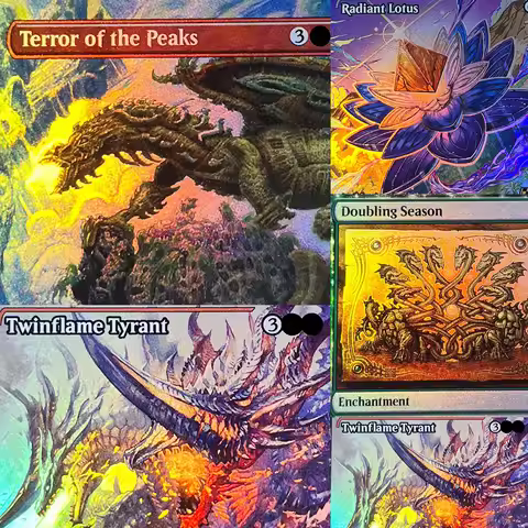 TDM FDN PSPL DFT FOIL6--002 Elspeth, Storm Slayer magical cards Tcg proxy The Aetherspark Bloodthirs
