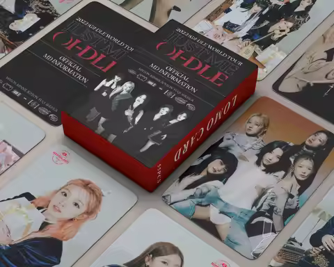 55pcs/Box Kpop (G)I-DLE Album I Feel PhotoCards MINNIE MIYEON Album 2022 (G)I-DLE World Tour Lomo Ca