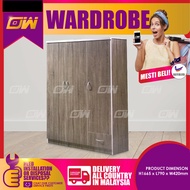 4 Feet Swing Door Wardrobe / Wardrobe with Large hanging space / Almari baju / Pintu Kaca / Almari Baju Kayu / Berlaci /