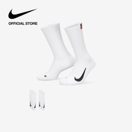 Nike Court Multiplier Cushioned Crew Tennis Socks - White