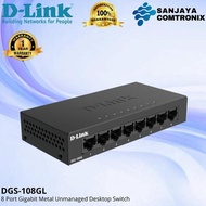 - D-Link DGS-108GL 8 Port Gigabit Metal Case Unmanaged Switch DGS-108 GL