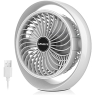 AONBYS USB Fan,USB Desk Fan,Mini Table Fan,Rechargeable USB Desktop Fan,Portable Cooling Fan,3 Speed,Quiet Operation,480