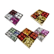 Christmas tree decorations 4 variants, package of Christmas tree decorations, Christmas tree accesso