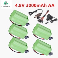 4.8v 3000mAh NiMH Battery 4.8v Rechargeable Battery Ni-MH AA Battery Pack +4.8v Charger For Rc toys 