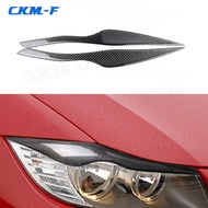 Carbon Fiber Front Bumper Car Eyebrow Stickers Trims for BMW 3 Series E90 318i 320i 325i 2005 - 2012