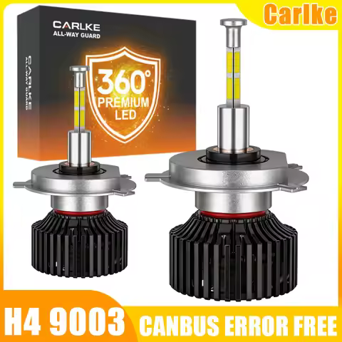Carlke H4 LED Bulb Canbus 360 LED 1:1 Hid Xenon 9003 HB2 Car Light 12V 24V 30000LM Super Bright 6500