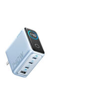 Anker B2697ที่ชาร์จแบตเตอร์140Wที่ชาร์จแบตเตอร์รีแกลเลียมไนไตรด์จอแสดงผลดิจิตอลอัจฉริยะ AI หน้าจอแสด