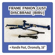 Fnhon Gust Blue Fork Frame &amp; Hp Handle Post Discbrake Db Disc Brake