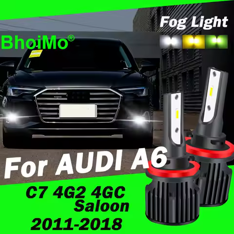 Front Fog Light For AUDI A6 C7 4G2 4GC Led Bulb 2011 2013 2014 2015 2016 2017 2018 2012 Car Auto Lam
