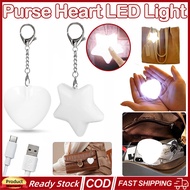 10PCS Purse Glow Heart Light LED Automatic Sensor Purse Light Touch Activated Handbag Light Handbag 