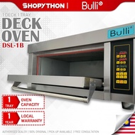 BULLI Electric Oven DSL-1B (600x400mm/3000w) Digital Deck 1 Layer 1 Tray Ketuhar Elektrik Jimat Single Phase Commercial