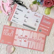 Custom Acrylic Boarding Pass Invitation Cards