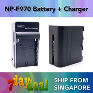 Digital NP-F970 Rechargeable Lithium Ion Battery + Charger (Compatible Battery for Sony)