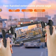 Universal Phone Video Rig Cage 67mm Filter Adapter Dual Handles Stabilizer for iPhone 15 14 13 Pro M