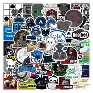 50pcs Computer Hacker Programmer Graffiti Waterproof Sticker Car Luggage Notebook Scooter Sticker