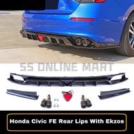 Honda Civic FE Body Kit Car Diffuser Front Lip Side Lip Rear Lip Exhaust Akrapovic Civic FE Body Kit Civic Accessories