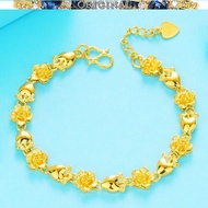 916gold Flower Bracelet Women's 916gold Bracelet Real 916gold in stock