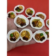 Handmade Miniature Braised Abalone with Mushroom, Asian Food, Singapore Food, New Year Food, Special Occasion, clay