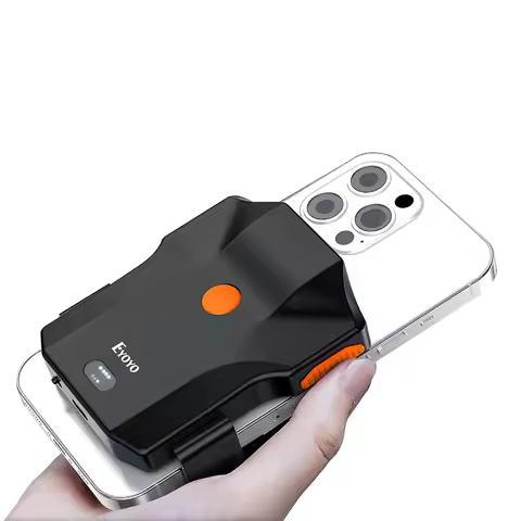 Eyoyo Back Clip Phone 1D/2D Bluetooth Barcode Scanner QR UPC EAN Reader For Library Warehouse Invent